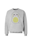 Cute Bunny with Floppy Ears - Yellow Sweatshirt by TooLoud-Sweatshirts-TooLoud-AshGray-Small-Davson Sales