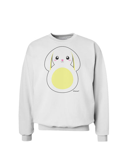 Cute Bunny with Floppy Ears - Yellow Sweatshirt by TooLoud-Sweatshirts-TooLoud-White-Small-Davson Sales