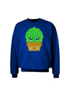 Cute Cactus Design Adult Dark Sweatshirt by TooLoud-Sweatshirts-TooLoud-Deep-Royal-Blue-Small-Davson Sales