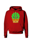 Cute Cactus Design Dark Hoodie Sweatshirt by TooLoud-Hoodie-TooLoud-Red-Small-Davson Sales