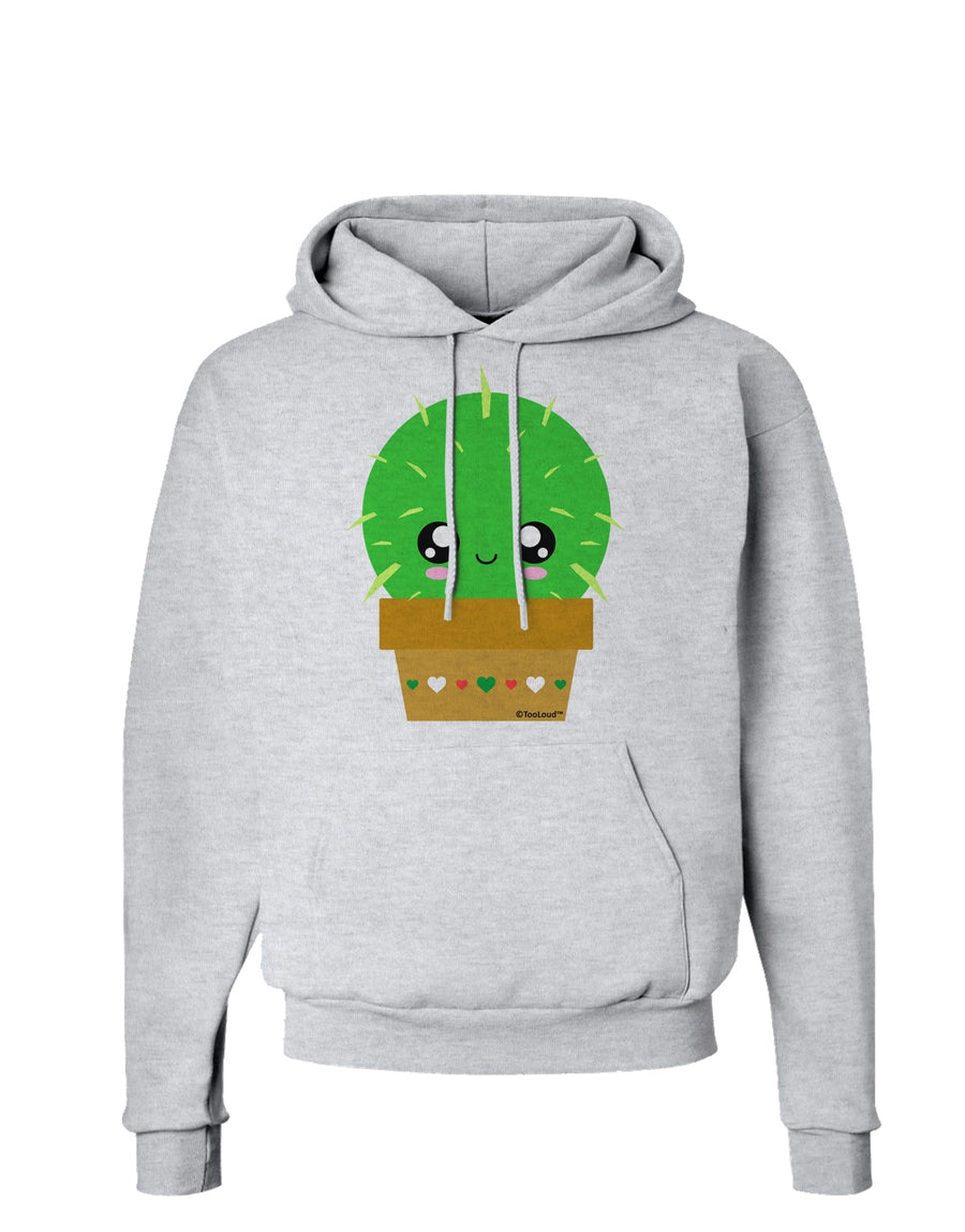 Cute Cactus Design Hoodie Sweatshirt by TooLoud-Hoodie-TooLoud-White-Small-Davson Sales