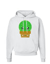 Cute Cactus Design Hoodie Sweatshirt by TooLoud-Hoodie-TooLoud-White-Small-Davson Sales