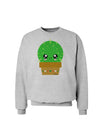 Cute Cactus Design Sweatshirt by TooLoud-Sweatshirts-TooLoud-AshGray-Small-Davson Sales