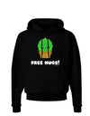 Cute Cactus - Free Hugs Dark Hoodie Sweatshirt-Hoodie-TooLoud-Black-Small-Davson Sales