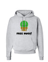 Cute Cactus - Free Hugs Hoodie Sweatshirt-Hoodie-TooLoud-AshGray-Small-Davson Sales