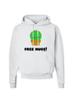 Cute Cactus - Free Hugs Hoodie Sweatshirt-Hoodie-TooLoud-White-Small-Davson Sales