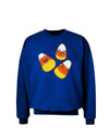 Cute Candy Corn Family Halloween Adult Dark Sweatshirt-Sweatshirts-TooLoud-Deep-Royal-Blue-Small-Davson Sales