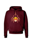 Cute Candy Corn Spider - Halloween Dark Hoodie Sweatshirt-Hoodie-TooLoud-Maroon-Small-Davson Sales