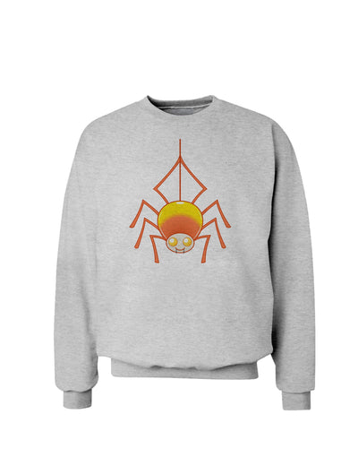 Cute Candy Corn Spider - Halloween Sweatshirt-Sweatshirts-TooLoud-AshGray-Small-Davson Sales