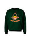 Cute Candy Corn Spider - Happy Halloween Adult Dark Sweatshirt-Sweatshirts-TooLoud-Deep-Forest-Green-Small-Davson Sales