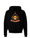 Cute Candy Corn Spider - Happy Halloween Dark Hoodie Sweatshirt-Hoodie-TooLoud-Black-Small-Davson Sales