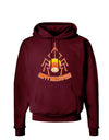 Cute Candy Corn Spider - Happy Halloween Dark Hoodie Sweatshirt-Hoodie-TooLoud-Maroon-Small-Davson Sales