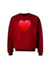 Cute Cartoon Heart Adult Dark Sweatshirt by-Sweatshirts-TooLoud-Deep-Red-Small-Davson Sales