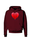 Cute Cartoon Heart Dark Hoodie Sweatshirt by-Hoodie-TooLoud-Maroon-Small-Davson Sales