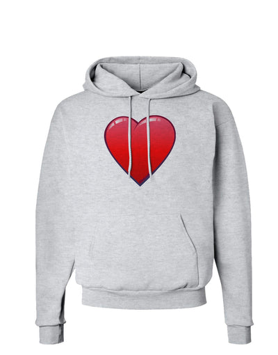 Cute Cartoon Heart Hoodie Sweatshirt by-Hoodie-TooLoud-AshGray-Small-Davson Sales