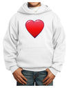 Cute Cartoon Heart Youth Hoodie Pullover Sweatshirt by-Youth Hoodie-TooLoud-White-XS-Davson Sales