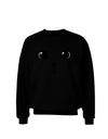 Cute Cat Face Adult Dark Sweatshirt by-Sweatshirts-TooLoud-Black-Small-Davson Sales