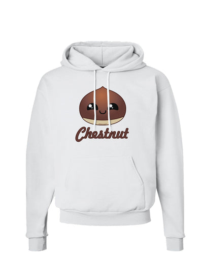 Cute Chestnut Design - Christmas Text Hoodie Sweatshirt-Hoodie-TooLoud-White-Small-Davson Sales