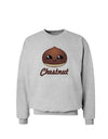 Cute Chestnut Design - Christmas Text Sweatshirt-Sweatshirts-TooLoud-AshGray-Small-Davson Sales