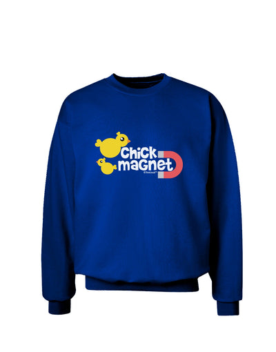 Cute Chick Magnet Design Adult Dark Sweatshirt-Sweatshirts-TooLoud-Deep-Royal-Blue-Small-Davson Sales