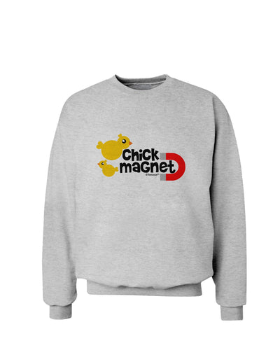 Cute Chick Magnet Design Sweatshirt-Sweatshirts-TooLoud-AshGray-Small-Davson Sales