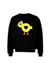 Cute Chick with Bow Adult Dark Sweatshirt by TooLoud-Sweatshirts-TooLoud-Black-Small-Davson Sales