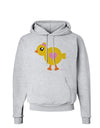 Cute Chick with Bow - Crayon Style Drawing Hoodie Sweatshirt by TooLoud-Hoodie-TooLoud-AshGray-Small-Davson Sales