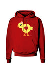 Cute Chick with Bow Dark Hoodie Sweatshirt by TooLoud-Hoodie-TooLoud-Red-Small-Davson Sales