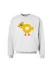 Cute Chick with Bow Sweatshirt by TooLoud-Sweatshirts-TooLoud-White-Small-Davson Sales