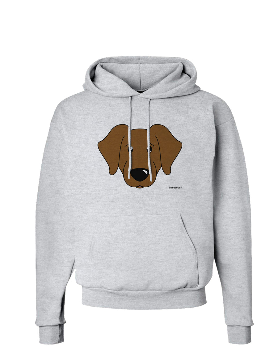 Cute Chocolate Labrador Retriever Dog Hoodie Sweatshirt by TooLoud-Hoodie-TooLoud-White-Small-Davson Sales