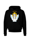 Cute Christmas Angel Girl Dark Hoodie Sweatshirt-Hoodie-TooLoud-Black-Small-Davson Sales