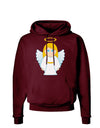 Cute Christmas Angel Girl Dark Hoodie Sweatshirt-Hoodie-TooLoud-Maroon-Small-Davson Sales