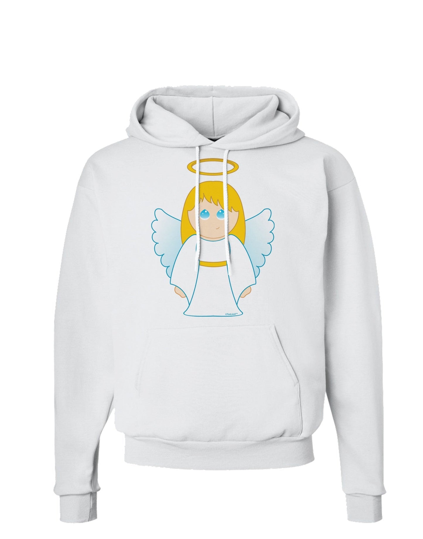 Cute Christmas Angel Girl Hoodie Sweatshirt-Hoodie-TooLoud-White-Small-Davson Sales
