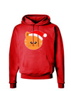 Cute Christmas Cat Santa Hat Dark Hoodie Sweatshirt-Hoodie-TooLoud-Red-Small-Davson Sales