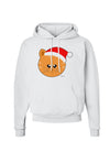 Cute Christmas Cat Santa Hat Hoodie Sweatshirt-Hoodie-TooLoud-White-Small-Davson Sales