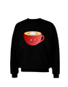 Cute Christmas Drink Eggnog Adult Dark Sweatshirt-Sweatshirts-TooLoud-Black-Small-Davson Sales