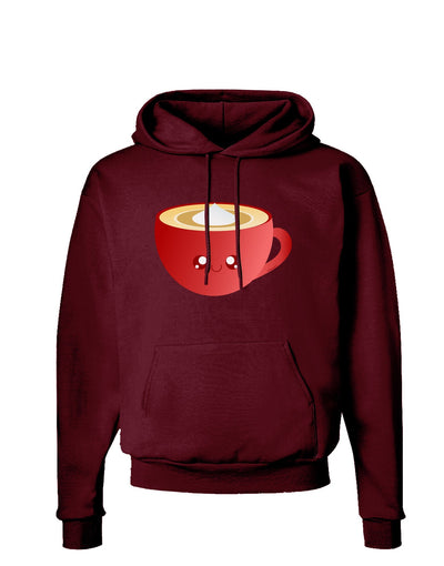 Cute Christmas Drink Eggnog Dark Hoodie Sweatshirt-Hoodie-TooLoud-Maroon-Small-Davson Sales