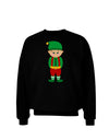 Cute Christmas Elf Boy Adult Dark Sweatshirt-Sweatshirts-TooLoud-Black-Small-Davson Sales