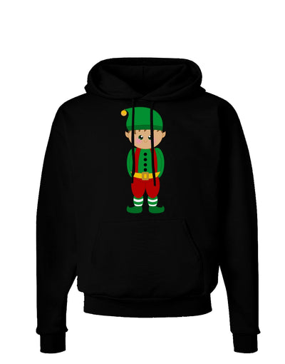 Cute Christmas Elf Boy Dark Hoodie Sweatshirt-Hoodie-TooLoud-Black-Small-Davson Sales