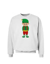 Cute Christmas Elf Boy Sweatshirt-Sweatshirts-TooLoud-White-Small-Davson Sales