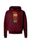 Cute Christmas Elf Girl Dark Hoodie Sweatshirt-Hoodie-TooLoud-Maroon-Small-Davson Sales