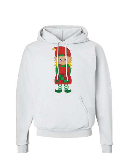 Cute Christmas Elf Girl Hoodie Sweatshirt-Hoodie-TooLoud-White-Small-Davson Sales