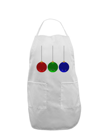 Cute Christmas Ornaments Adult Apron-Bib Apron-TooLoud-White-One-Size-Davson Sales