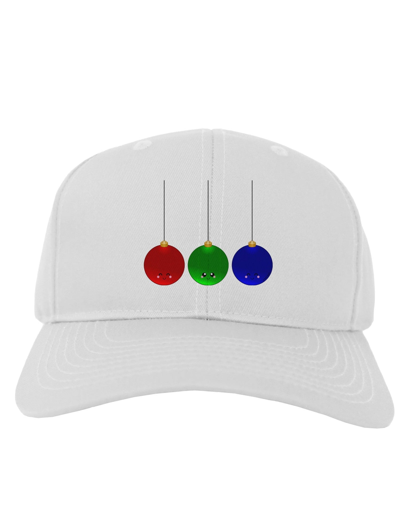 Cute Christmas Ornaments Adult Baseball Cap Hat-Baseball Cap-TooLoud-White-One Size-Davson Sales