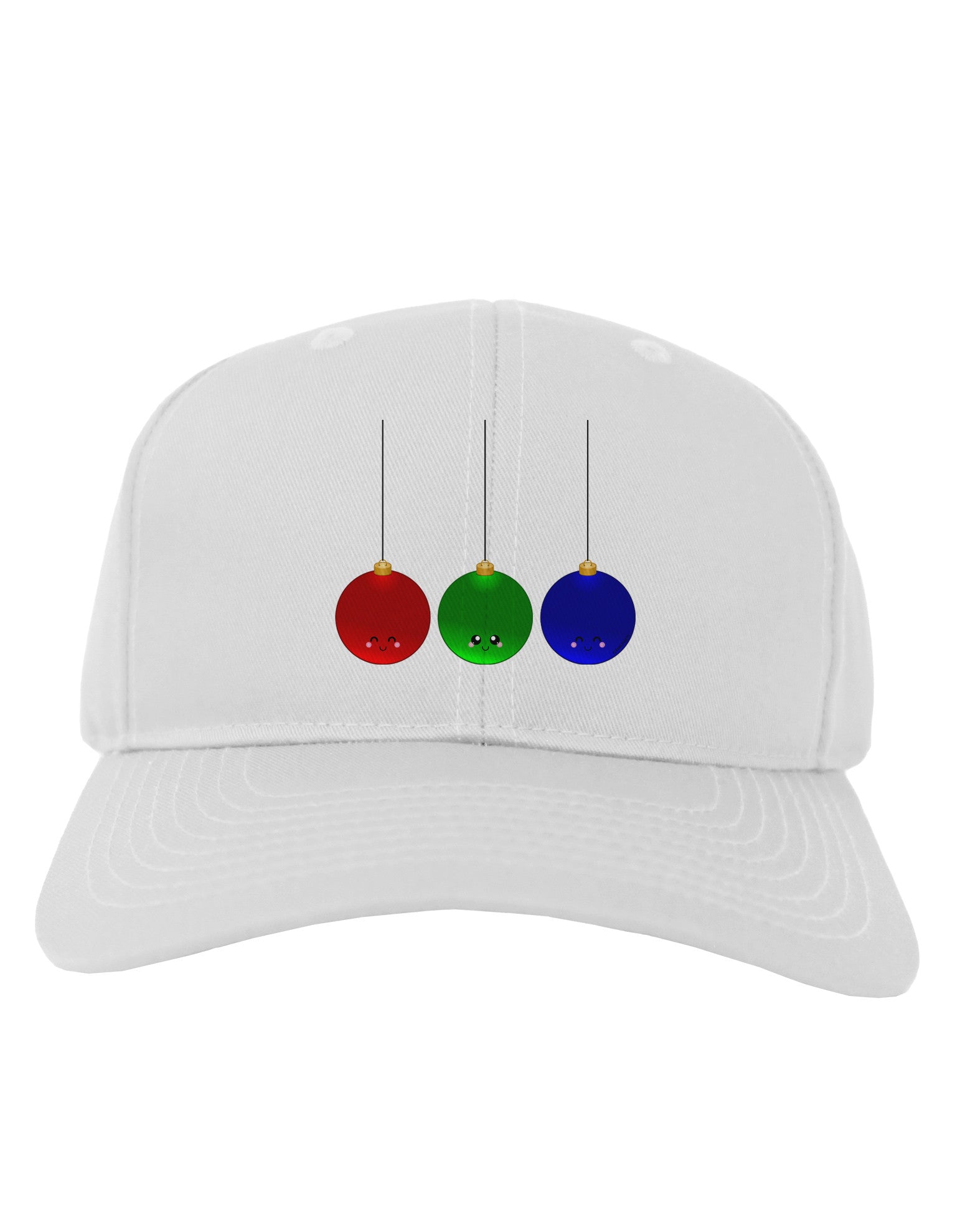 Cute Christmas Ornaments Adult Baseball Cap Hat-Baseball Cap-TooLoud-White-One Size-Davson Sales