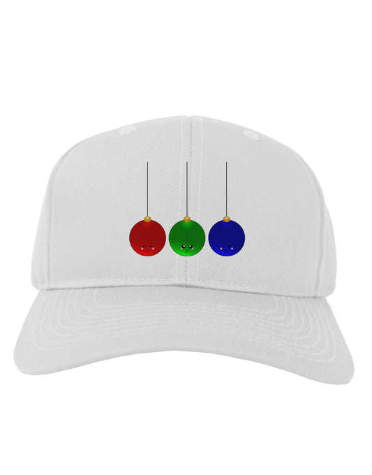 Cute Christmas Ornaments Adult Baseball Cap Hat-Baseball Cap-TooLoud-White-One Size-Davson Sales