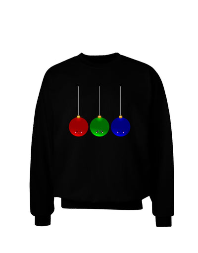 Cute Christmas Ornaments Adult Dark Sweatshirt-Sweatshirts-TooLoud-Black-Small-Davson Sales