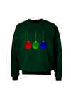 Cute Christmas Ornaments Adult Dark Sweatshirt-Sweatshirts-TooLoud-Deep-Forest-Green-Small-Davson Sales