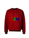 Cute Christmas Ornaments Adult Dark Sweatshirt-Sweatshirts-TooLoud-Deep-Red-Small-Davson Sales