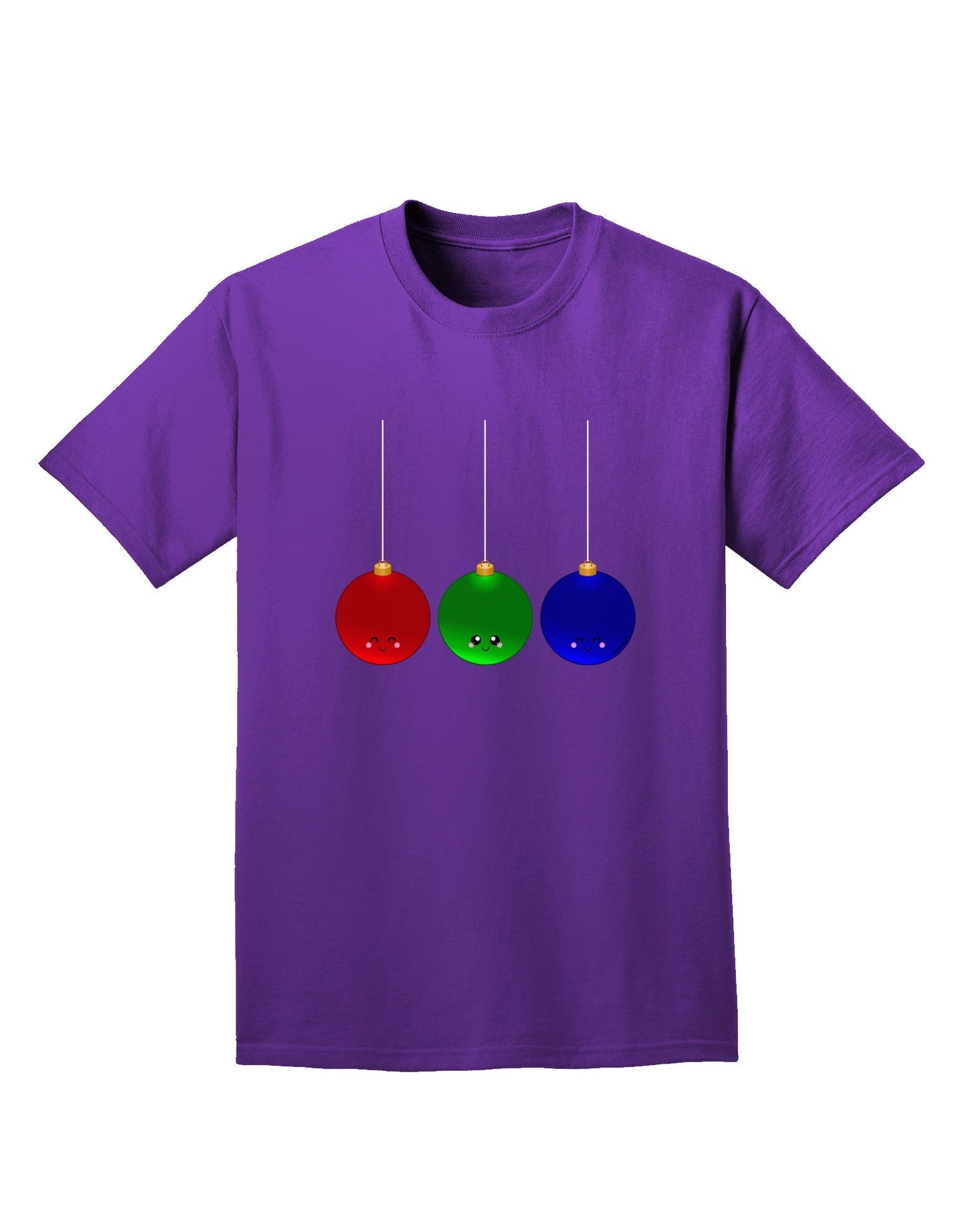 Cute Christmas Ornaments Adult Dark T-Shirt-Mens T-Shirt-TooLoud-Purple-Small-Davson Sales